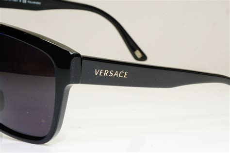 versace 4179 black square plastic vintage sunglasses